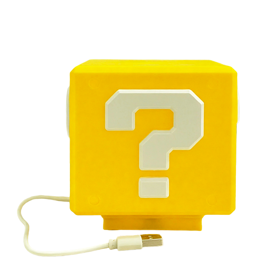 Gaming Accessories Lights - โคมไฟบล็อกคำถาม 2026 พร้อมเอฟเฟกต์เสียง ไฟ LED ใช้พลังงานจาก