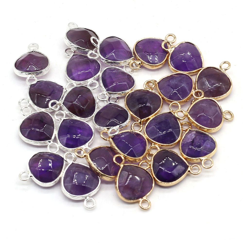 Gaming Equipment Accessories - 2pcs หินธรรมชาติตัวเชื่อมต่อไขมัน Water DROP จี้ Charms
