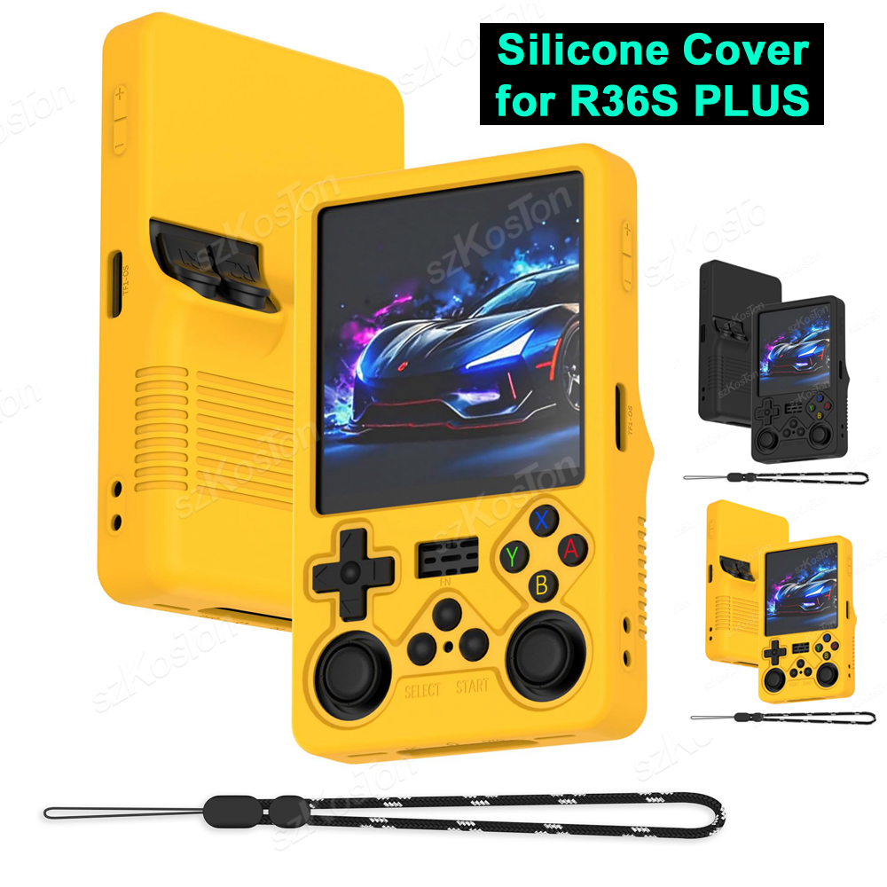 Gaming Accessories Console - ฝาครอบป้องกันซิลิโคนสำหรับ R36S PLUS เกมคอนโซลป้องกันการล่มสลายป้องกันฝุ่นเคสแบบนิ่มสำหรับ R36S พลัสอุปกรณ์เสริมสำหรับเล่นเกม