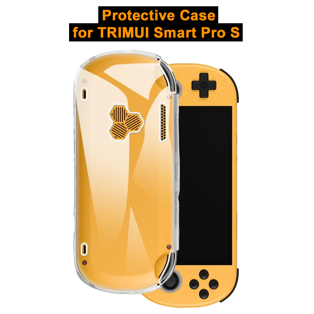 Gaming Accessories Console - เคสป้องกันแบบนุ่ม TPU สำหรับ TRIMUI สมาร์ทโปร เอสคอนโซลเกมมือถือเปลือกโปร่งใสฝาครอบป้องกันการตกอุปกรณ์เสริมสำหรับเล่นเกม