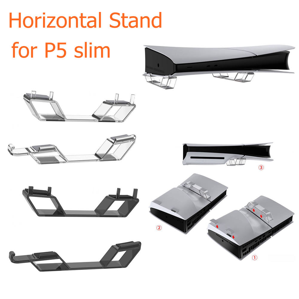 Gaming Accessories Console - ขาตั้งแนวนอนสําหรับ PS5 Slim Digital/Disc Gaming Consoles