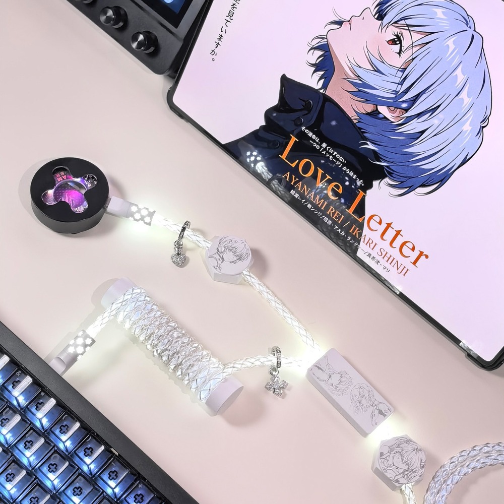 สายคีย์บอร์ดแม่เหล็กสีขาวเย็น  - Gaming Accessories Lights บทวิจารณ์และราคา