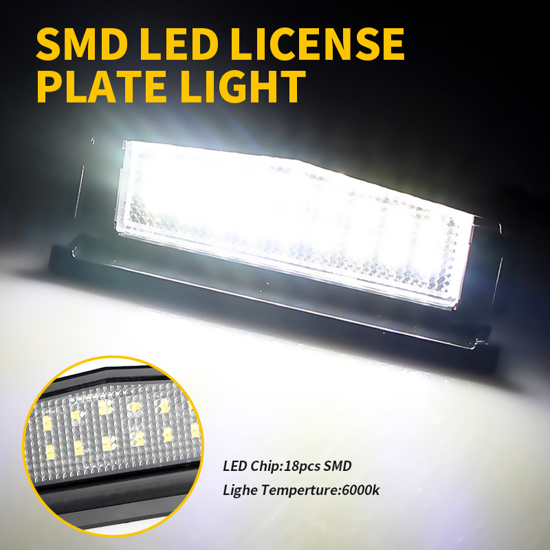ไฟส่องป้ายทะเบียน LED สีขาว 2  - Gaming Equipment Accessories บทวิจารณ์และราคา
