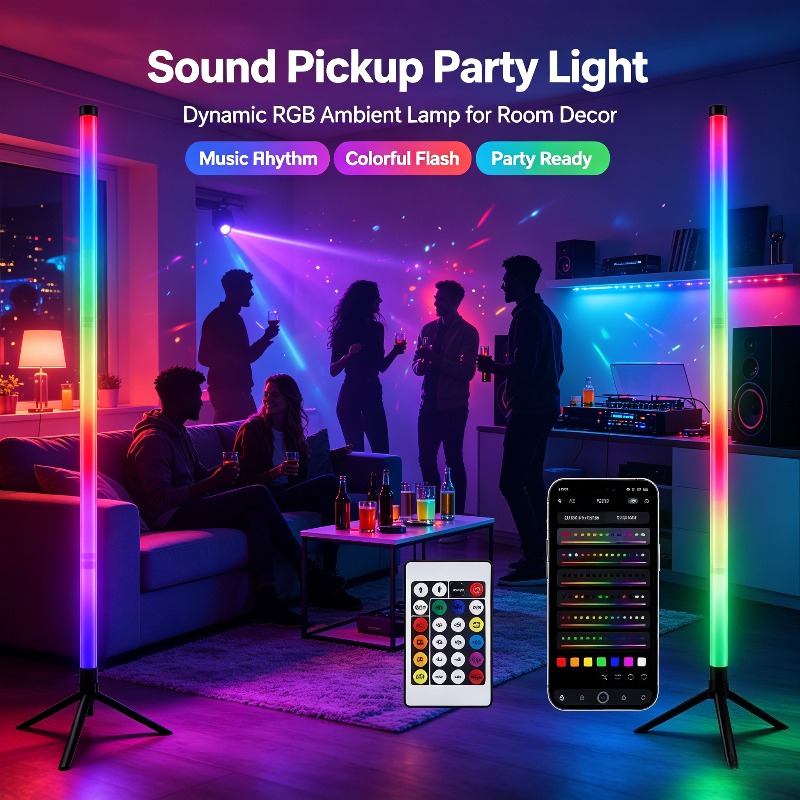 โคมไฟตั้งพื้นแบบมุม RGB LED 2  - Gaming Accessories Lights บทวิจารณ์และราคา