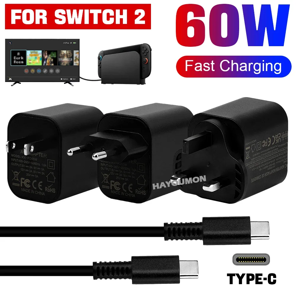 อะแดปเตอร์ AC แบบ Type-C 60W ส - Gaming Accessories Uk บทวิจารณ์และราคา