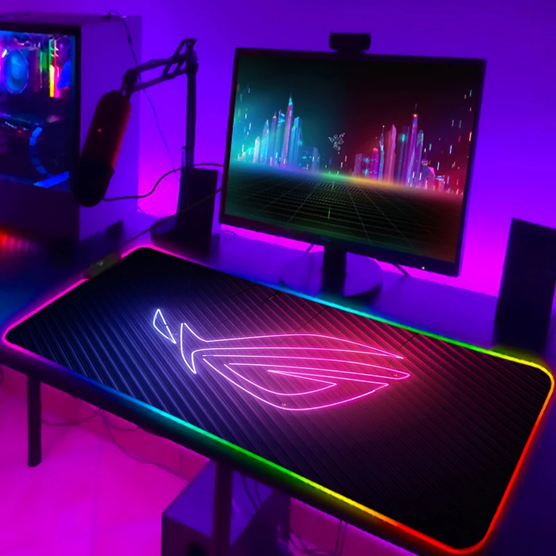 RGB Mousepad Cool ROG Mouse Pa - Gaming Accessories Lights บทวิจารณ์และราคา