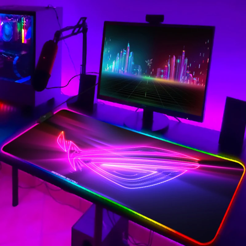 RGB Mousepad Cool ROG Mouse Pa - Gaming Accessories Lights บทวิจารณ์และราคา
