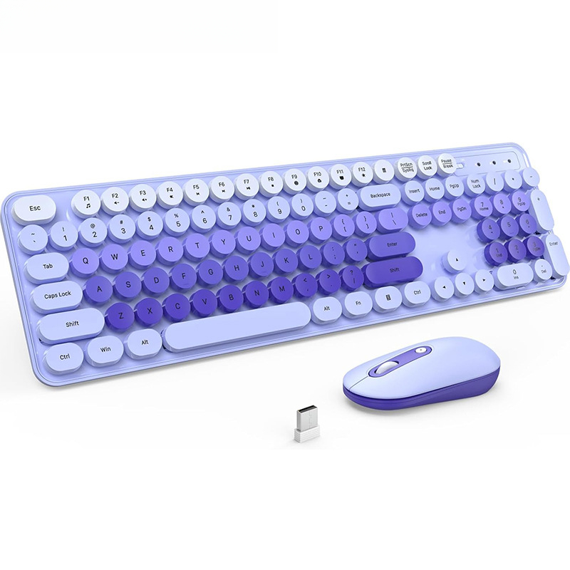 ชุดคีย์บอร์ดและเมาส์ไร้สายสีชม - Gaming Accessories Uk บทวิจารณ์และราคา
