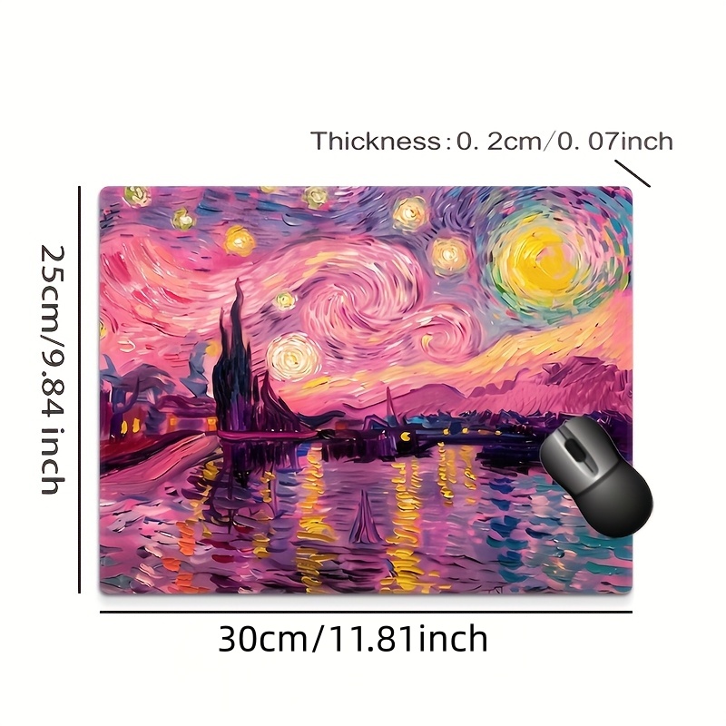 แผ่นรองเมาส์ลายภาพวาดสีน้ำมันท - Gaming Accessories Brands บทวิจารณ์และราคา