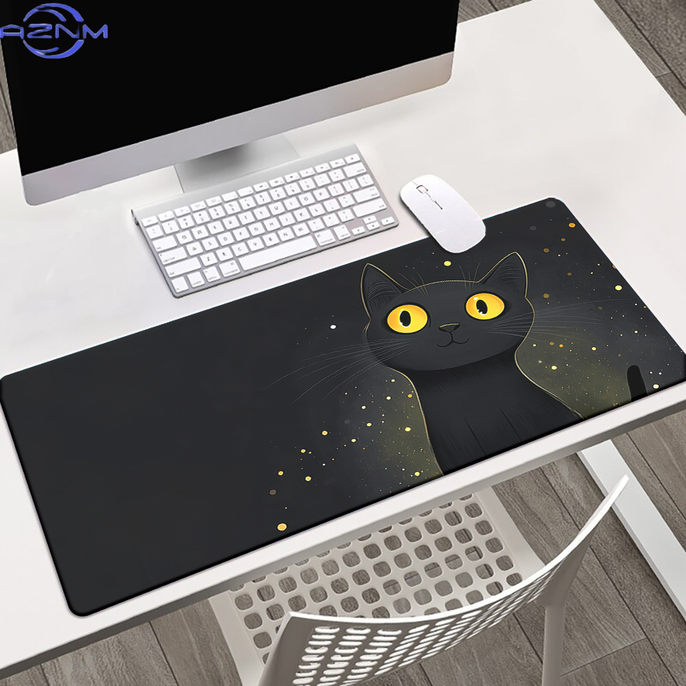 แผ่นรองเมาส์ลายแมวดำน่ารัก แบร - Gaming Accessories Brands บทวิจารณ์และราคา