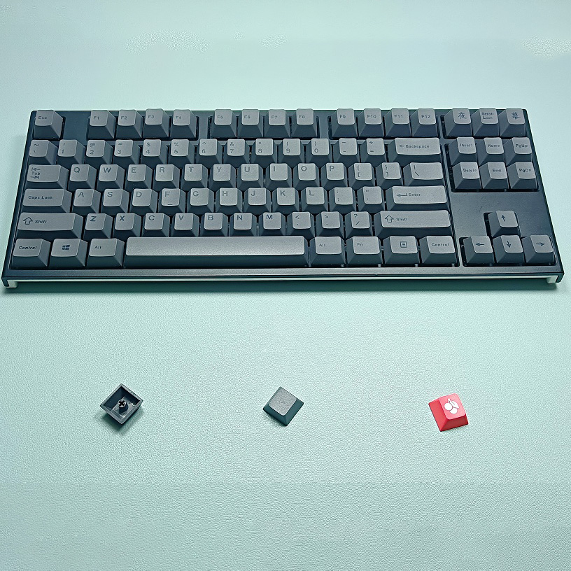 130 คีย์ Minimalist สีดําสีเทา - Gaming Accessories Uk บทวิจารณ์และราคา
