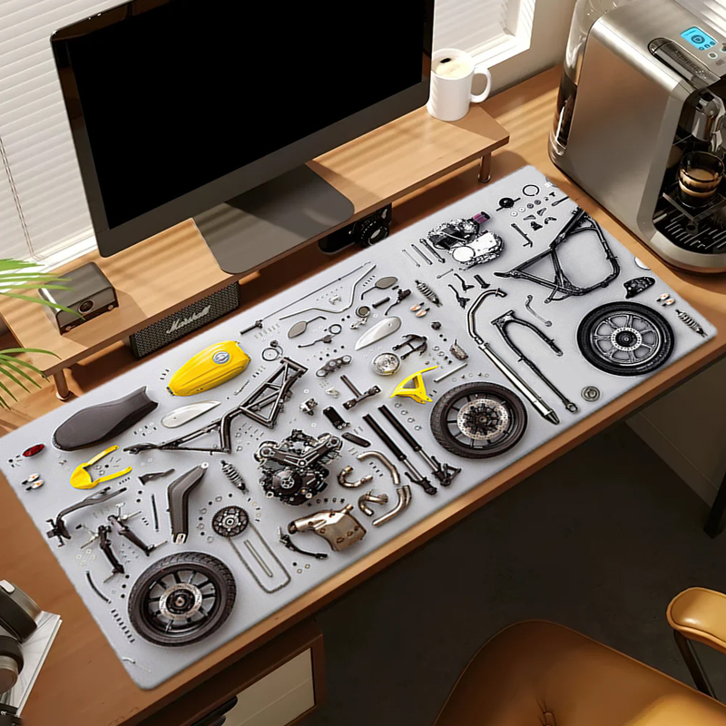แผนภาพการถอดประกอบ แผ่นรองเมาส - Gaming Accessories For Gaming Desk บทวิจารณ์และราคา