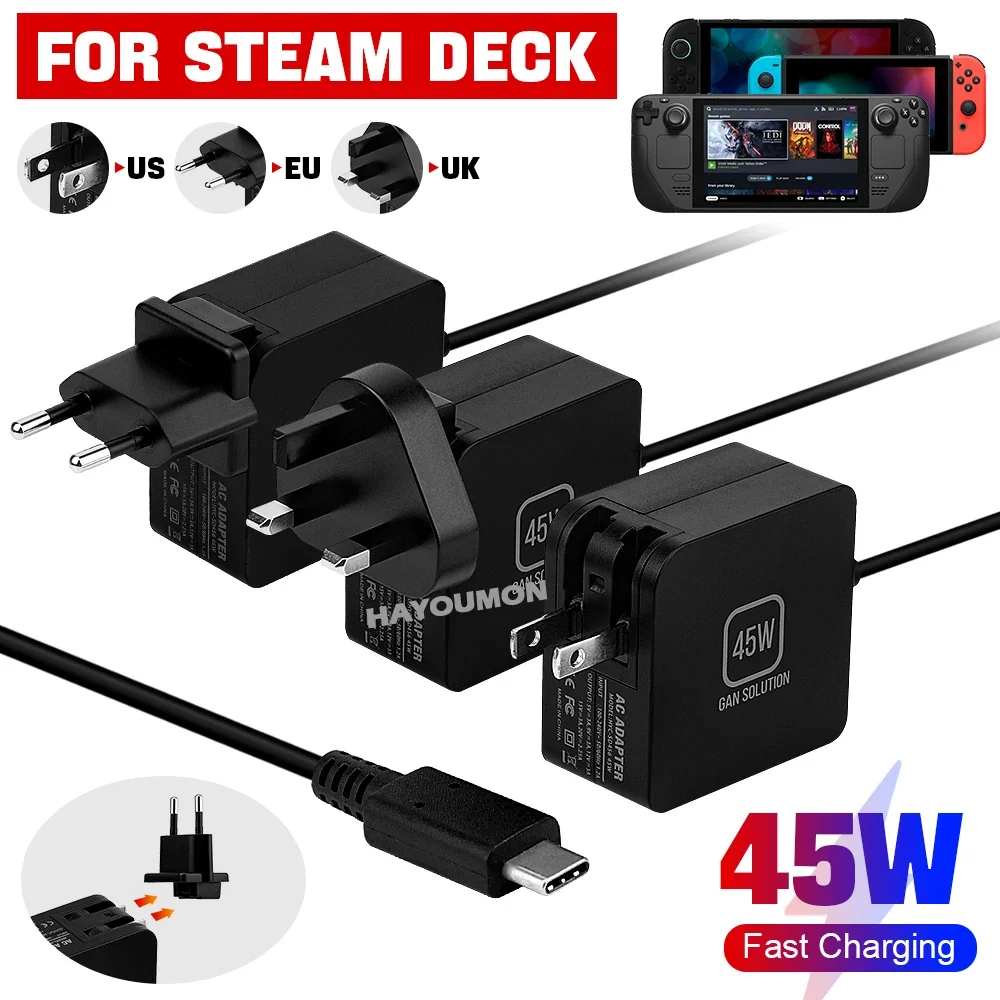 อะแดปเตอร์ AC 45W ชาร์จเร็ว พร - Gaming Accessories Uk บทวิจารณ์และราคา