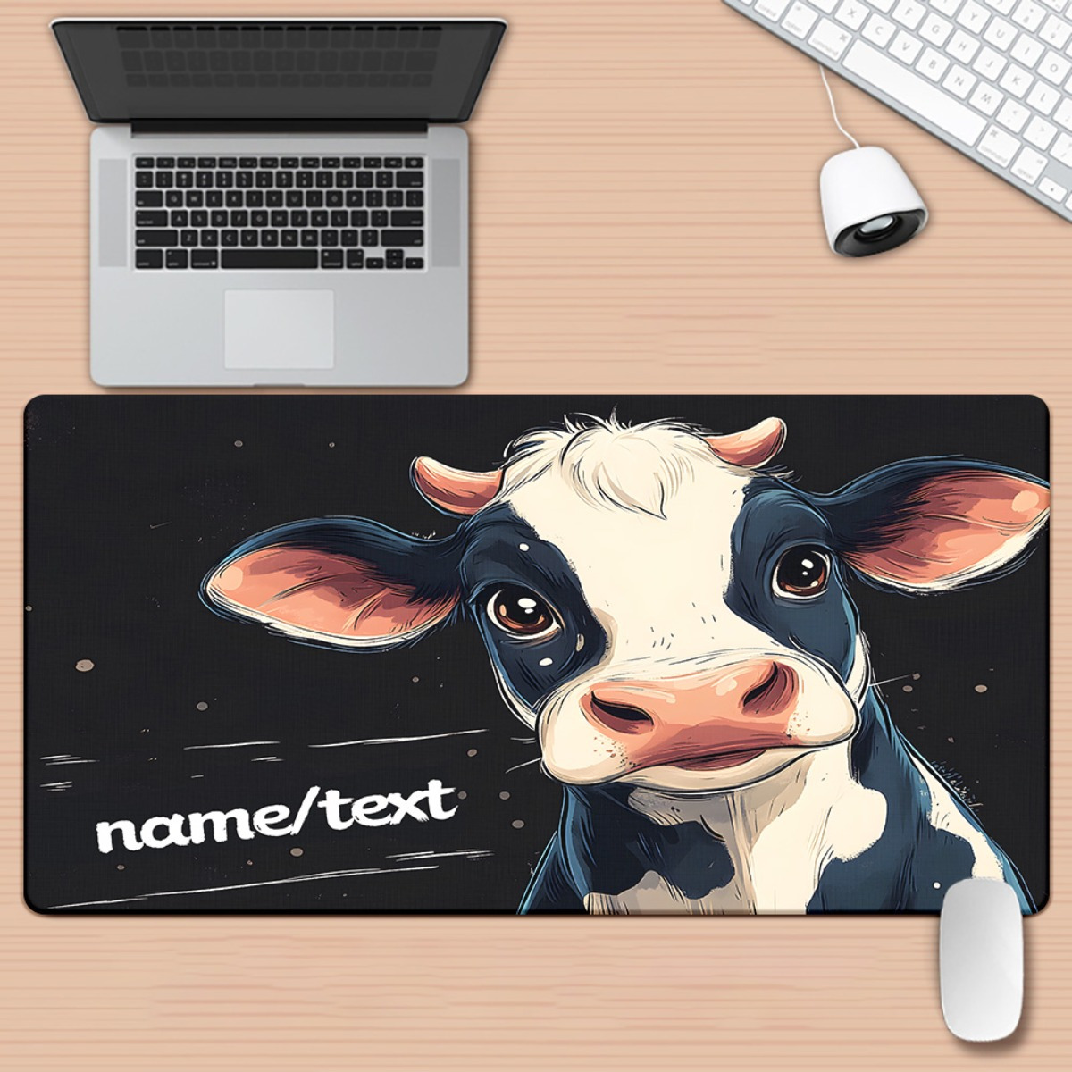 แผ่นรองเมาส์ลายการ์ตูนวัวน่ารั - Gaming Accessories Name บทวิจารณ์และราคา