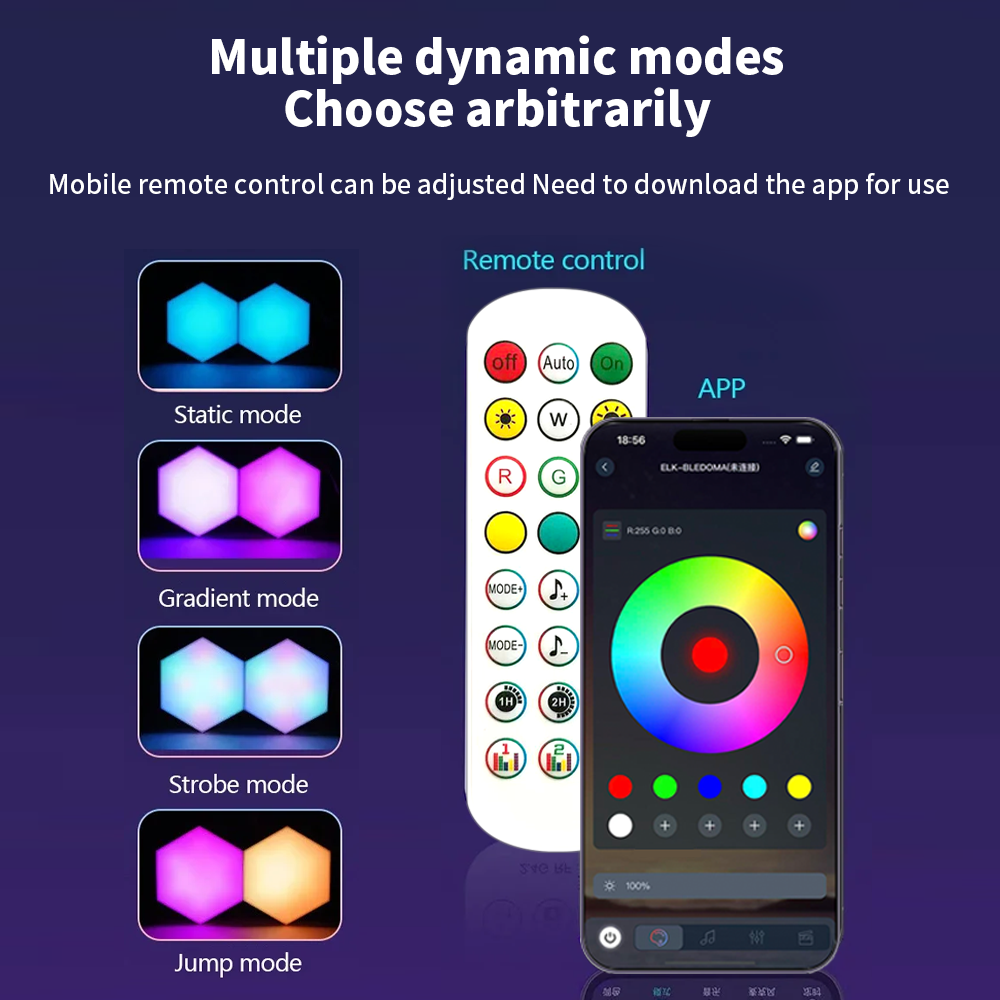 ไฟติดผนัง Smart RGB Hex แบบ DI - Gaming Accessories Lights บทวิจารณ์และราคา