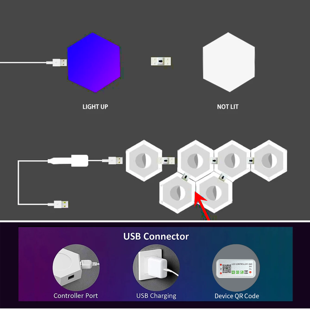ไฟติดผนัง Smart RGB Hex แบบ DI - Gaming Accessories Lights บทวิจารณ์และราคา